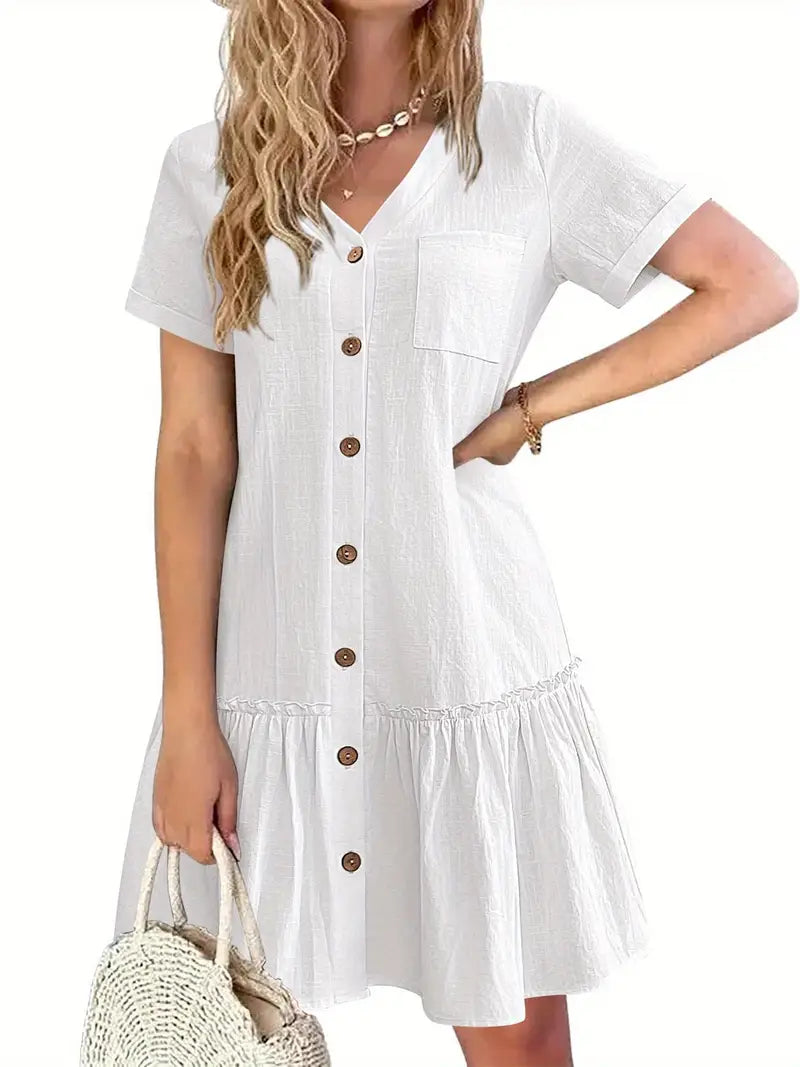 Cool Plain Black Mini Dress