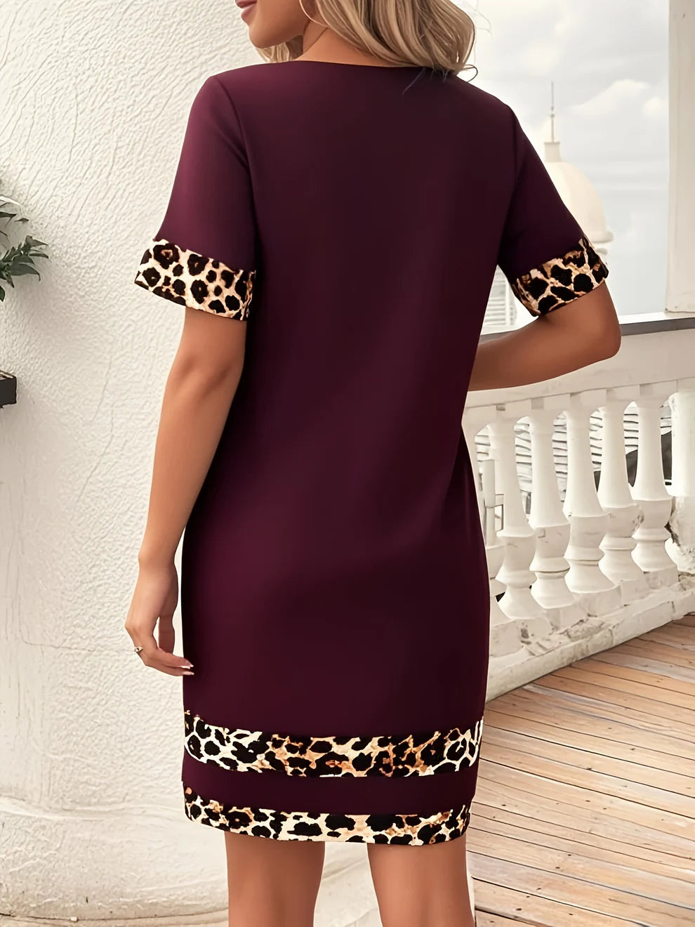 Popular Women's Chic Leopard print dress