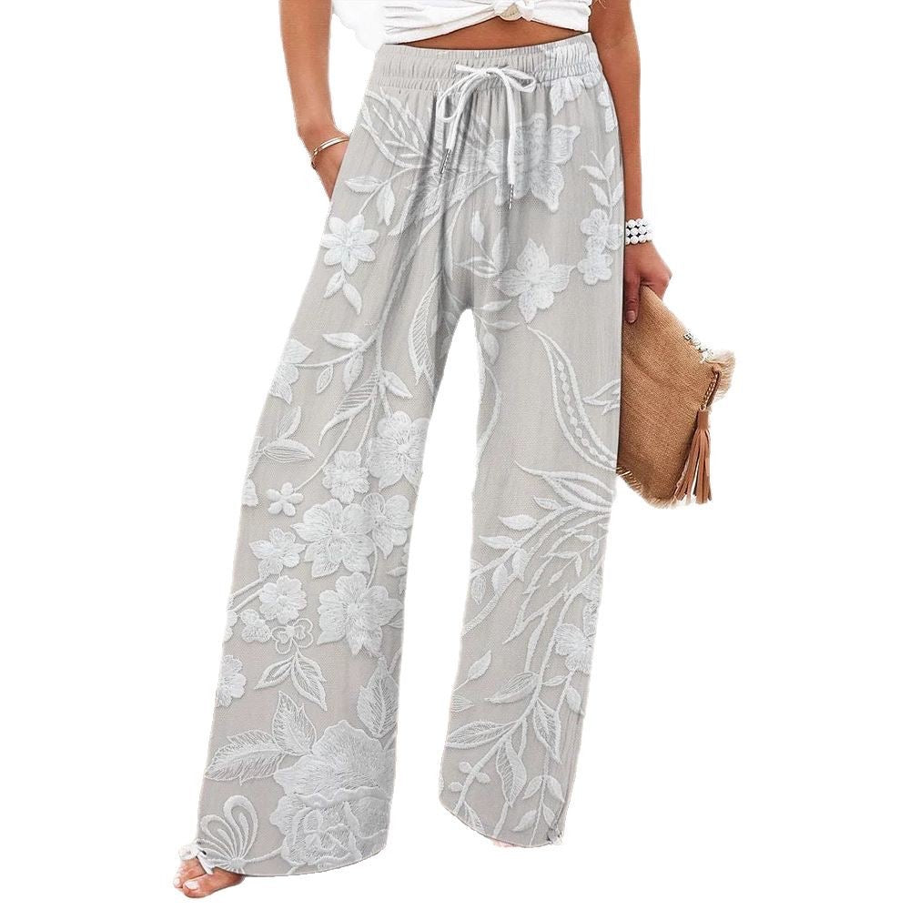 Fashion Floral Pattern Pants