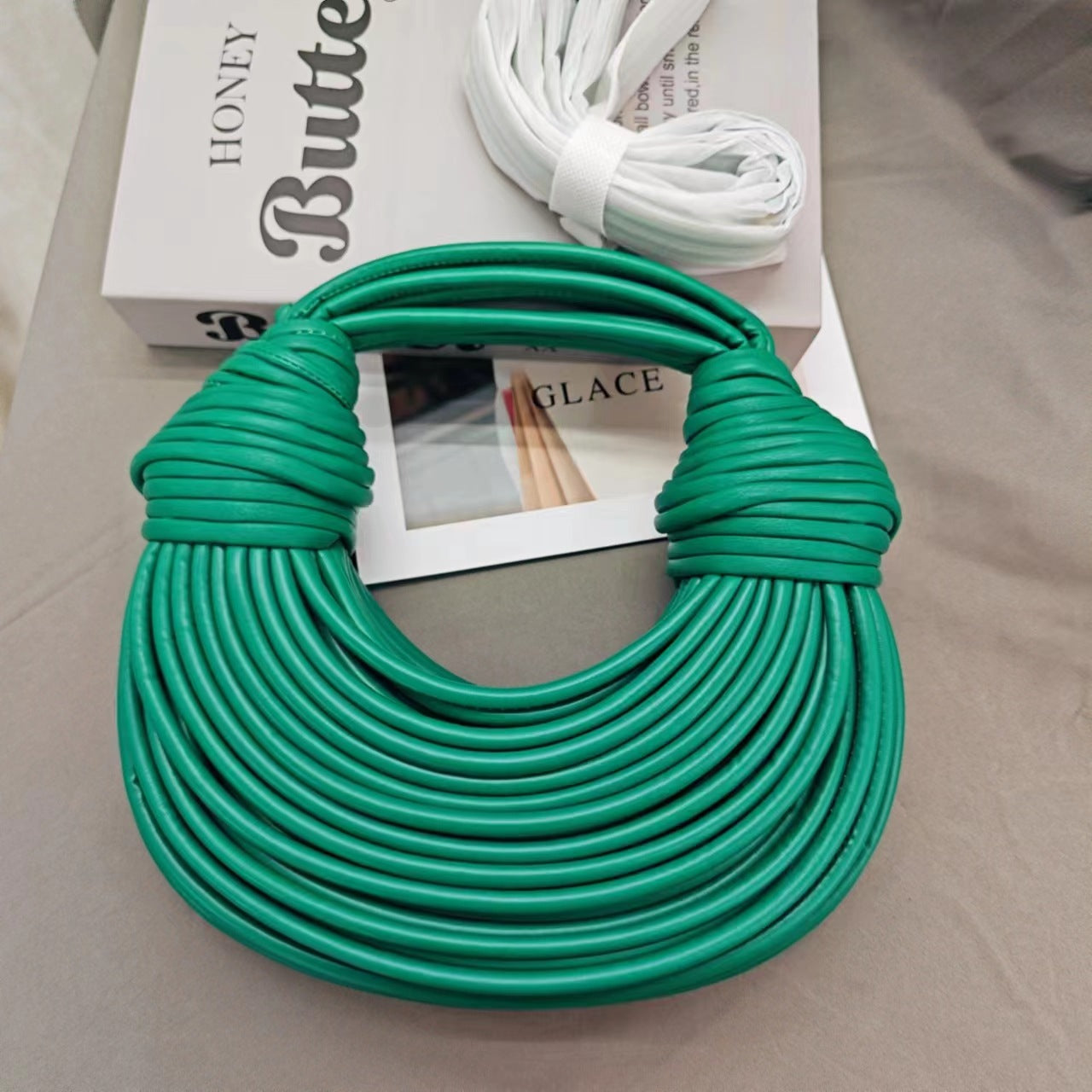 Fashion Handbag High-Grade Personality Woven Noodle Bag Crossbody Bag For Women