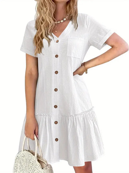 Cool Plain Black Mini Dress