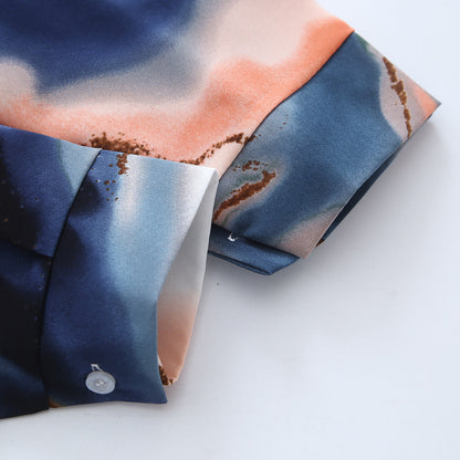 Autumn New Retro Satin Top