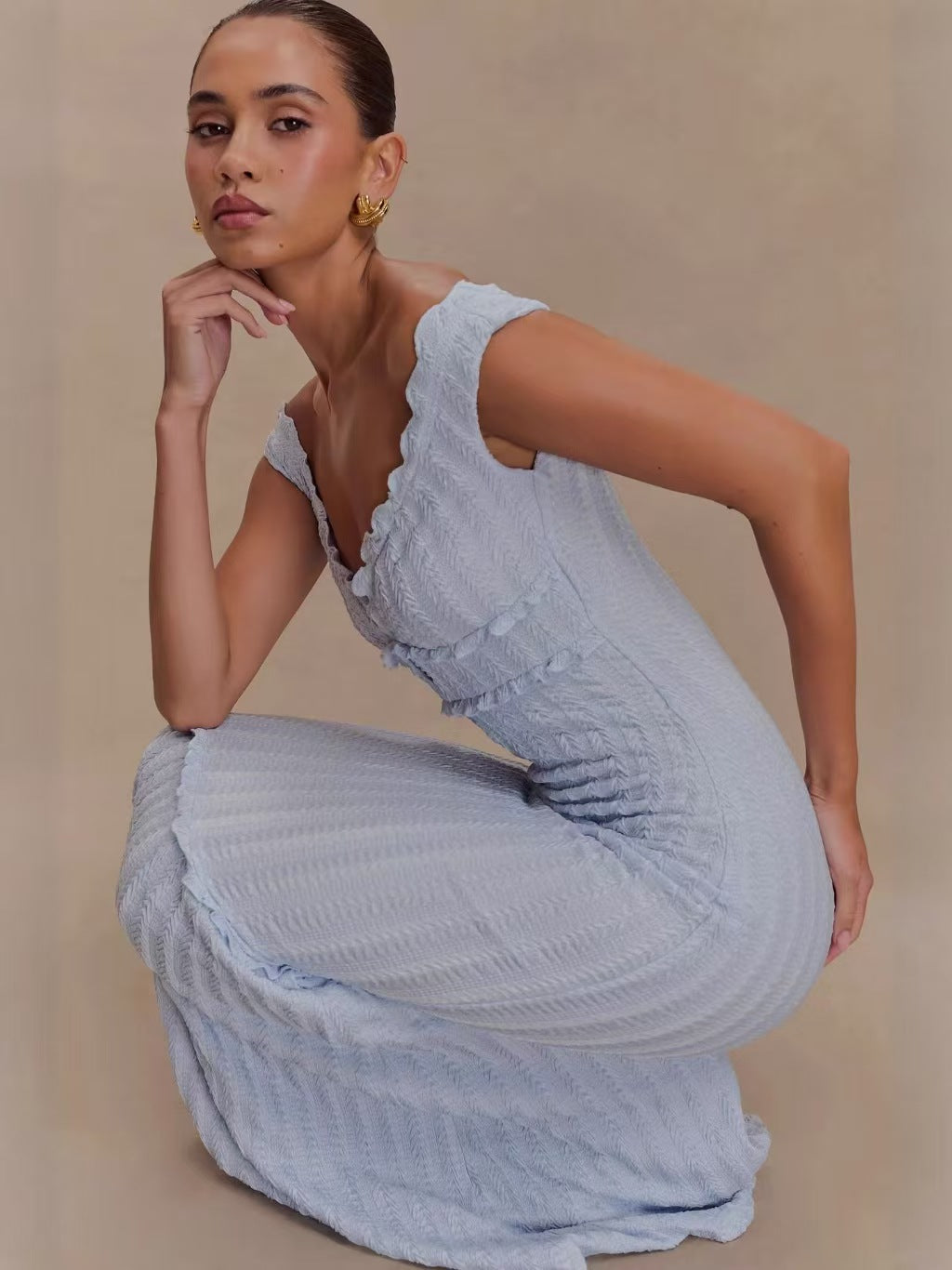 Popular Off-Shoulder Detail Dress