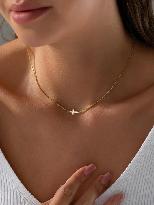 Popular Mini Cross Pendant Necklace