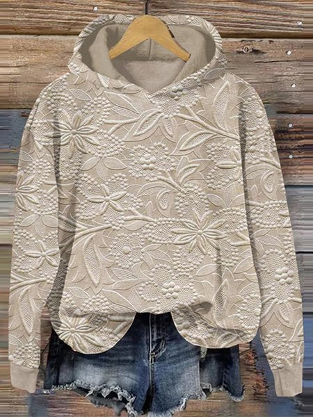 Comfy Apricot Long Sleeve Sweatshirt